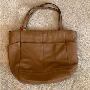Coach Tan Leather Tote